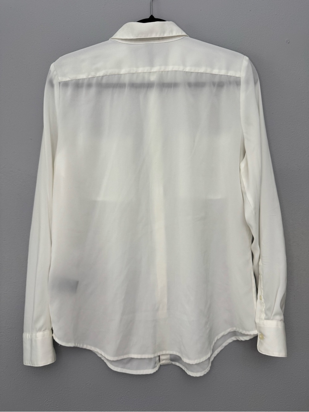 Lauren Ralph Lauren off White Slim Fit Button Down Sheer quiet luxuryChic Size M - Picture 3 of 8